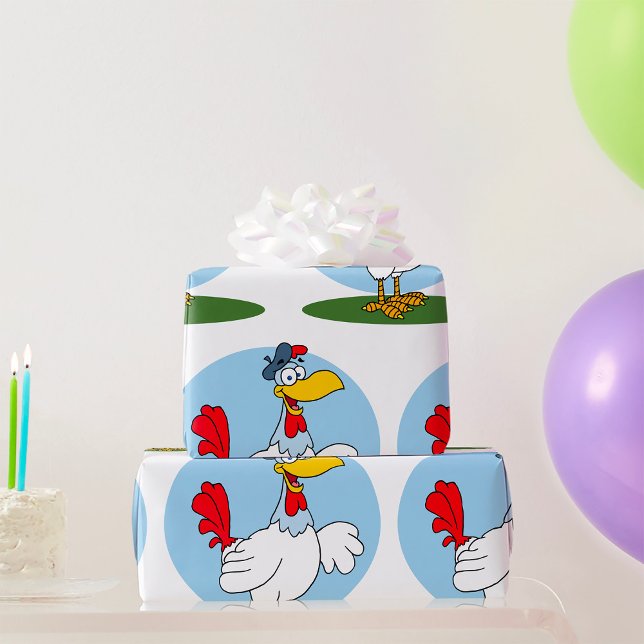 Papel De Regalo Pollo de Dibujos Animados (Subido por el creador)