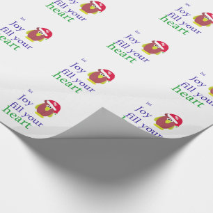 Papel De Regalo Pollo Divertido con Frase Cálida