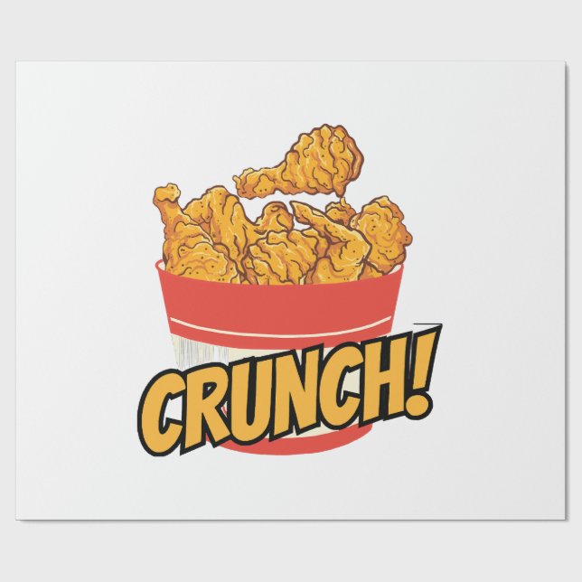 Papel De Regalo Pollo frito (Superficie plana)