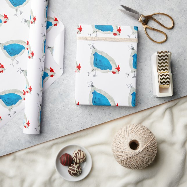 Papel De Regalo Pollos de agua de cuchara (Artesanía)