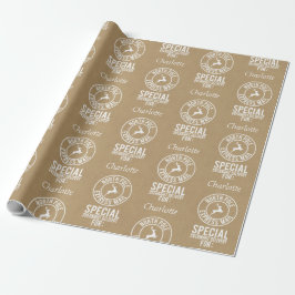 Papel De Regalo Polo norte de 30"x15' Kraft de Santa