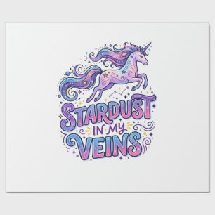 Papel De Regalo Polvo de Estrellas de Unicornio en Mis Venas Regal