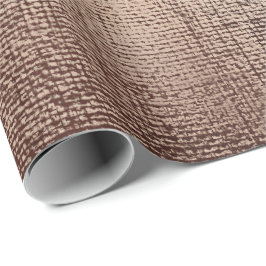 Papel De Regalo Polvo metálico Rosa de cobre de bronce Lino de oro