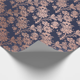 Papel De Regalo Polvo subió rosa azul falso Rubor del oro de la