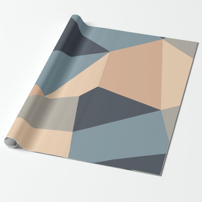 Papel De Regalo Polygonal variegated seamless pattern. multi-color (Desenrollado)