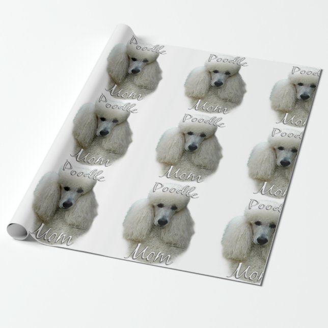 Papel De Regalo Poodle (qué) Mamá 2 (Desenrollado)