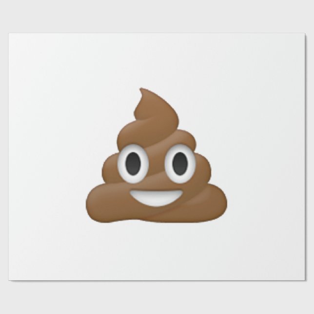 Papel De Regalo Poop - Emoji (Superficie plana)