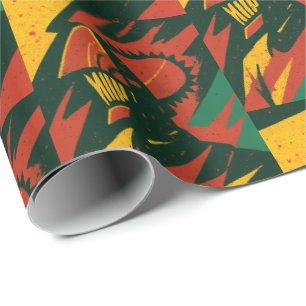 Papel de Regalo pop-art Motosierra
