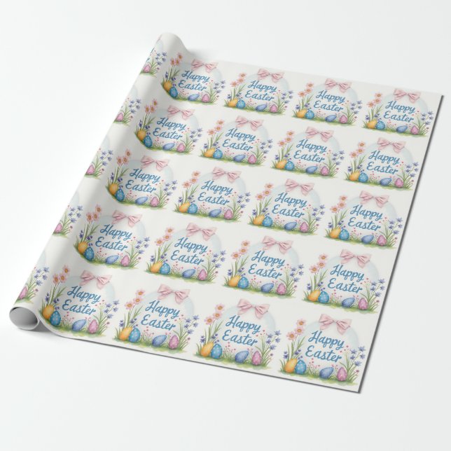 Papel De Regalo Popular Easter Eggs Beautiful Collection (Desenrollado)
