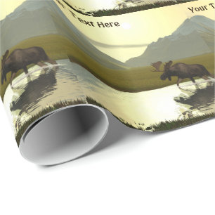 Papel De Regalo Por la tarde Moose