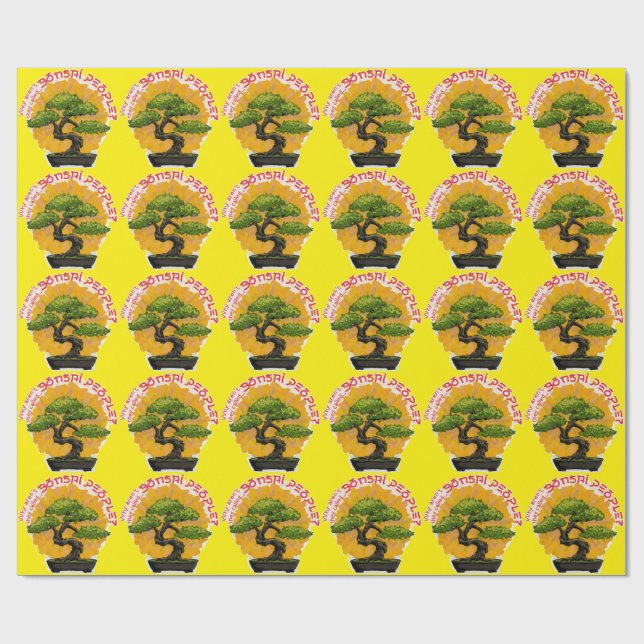 Papel De Regalo ¿Por qué no se llaman a los Bonsai People? (Superficie plana)