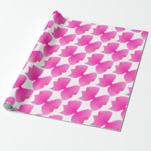 Papel De Regalo Porciones de arcos bonitos grandes del rosa -