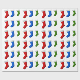 Papel De Regalo Porciones de medias del navidad