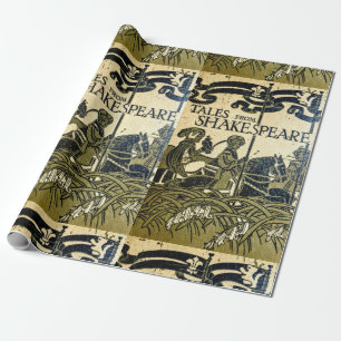 Papel De Regalo Portada del libro de Art Nouveau Shakespeare