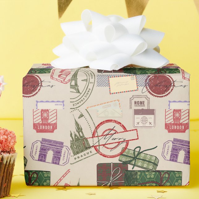 Papel De Regalo Postage christmas (Subido por el creador)