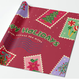 Papel De Regalo Postage christmas