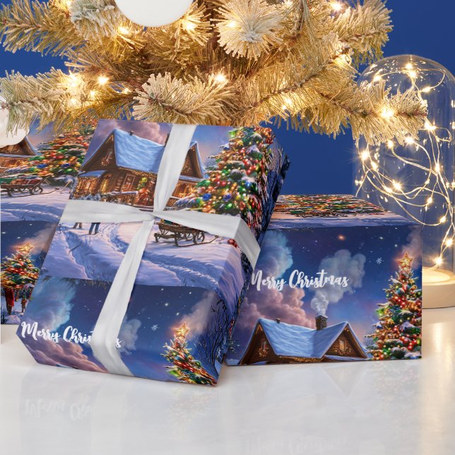 Papel De Regalo postal de navidades (Vacaciones)