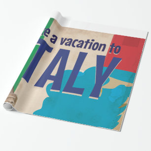 Papel De Regalo Póster de viaje vintage italiano