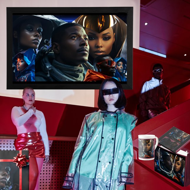 Papel De Regalo Poster del futuro negro (Get the full "Black Future" collection at  https://bit.ly/BlackFutureZazzle)