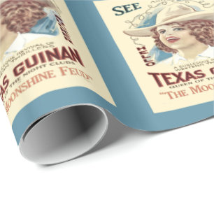 Papel De Regalo Poster Occidental de Vintage de Texas