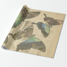 Papel De Regalo Posters franceses de Decoupage del diccionario de