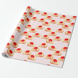 Papel De Regalo Postre de queso de cereza