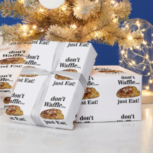 Papel De Regalo Postre de Waffle Comida Divertida Fiesta