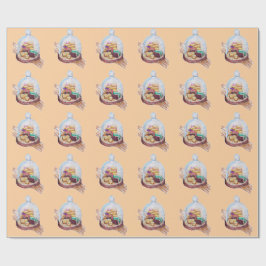 Papel De Regalo Postres bajo la cúpula de vidrio