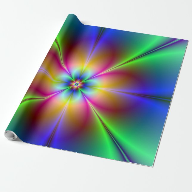 Papel De Regalo Potencia de flor (Desenrollado)