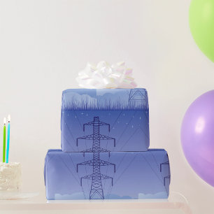 Papel De Regalo Power Pylons Starry Sky