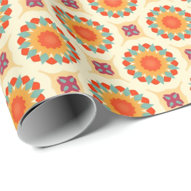 Papel De Regalo PP 576 Flores 2 de 3 (Esquina del rollo)