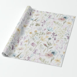 Papel De Regalo Prado floral primaveral