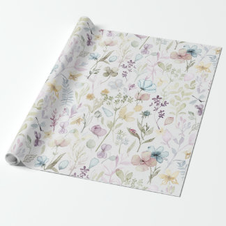 Papel De Regalo Prado floral primaveral