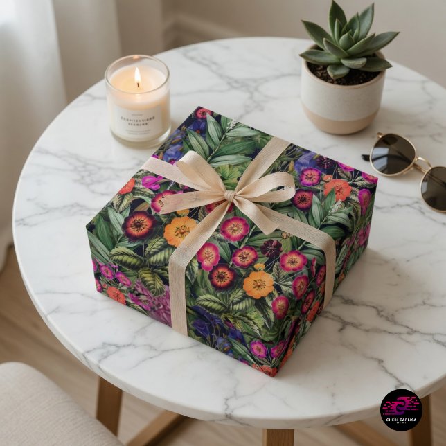 Papel De Regalo Prado Floral Rosa Isla (Before they open it, they already know.)