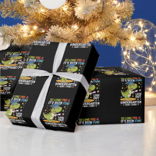 Papel De Regalo Pre K Graduado Kindergarten Dinosaur T Rex