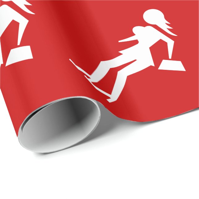 Papel De Regalo Precaución Prostituta (Attenzione Prostitute) (Esquina del rollo)