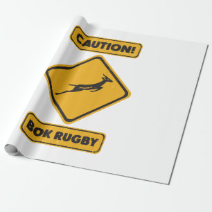 Papel De Regalo Precaución - SpringBoks Cruzando