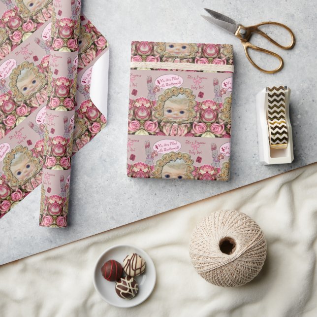 Papel De Regalo Preciosa niña Rosa (Artesanía)