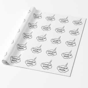 Papel De Regalo Preferiría Estar Caminando