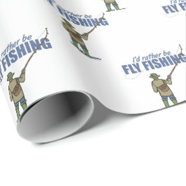 Papel De Regalo Prefiero Pescar Mosca