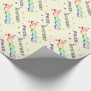 Papel De Regalo Premio BINGO misterioso con envolvimiento de regal