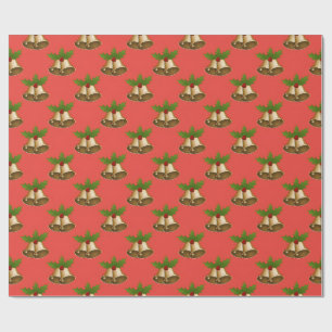 Papel de Regalo Premium Campanas Navideñas