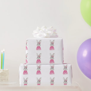 Papel De Regalo Preppy Bunny Rabbit Bow