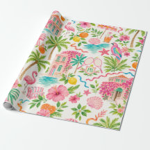 Papel de Regalo Preppy de Palm Beach