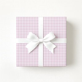 Papel De Regalo Preppy Pastel pink / Lilac Gingham Wrapping Paper
