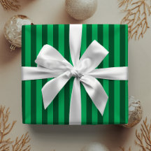 Preppy Verde Esmeralda Rayas Clásico Navidad