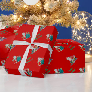 Papel De Regalo Presantes de envoltura de santa para Navidades