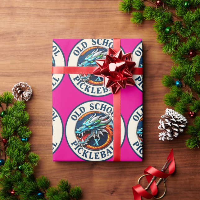 Papel De Regalo Present wrapping paper DragonX Pickleball team (Regalo de vacaciones)
