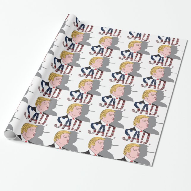 Papel De Regalo Presidente anti sarcástico divertido Donald Trump (Desenrollado)