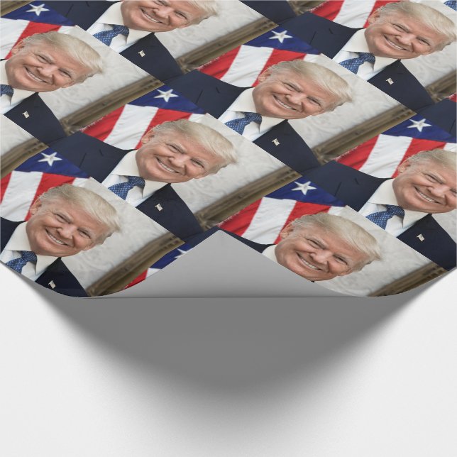 Papel De Regalo Presidente Donald Trump (Esquina)
